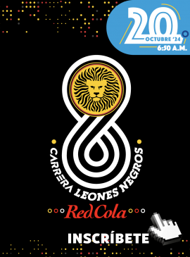 Cartel de la 8° Carrera Leones Negros Red Cola, 5 y 10 km