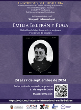 Cartel del Simposio Internacional Emilia Beltrán y Puga Cartel del Simposio Internacional Emilia Beltrán y Puga
