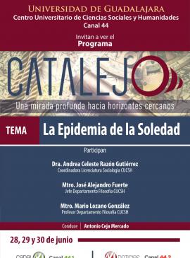 Cartel del Programa Catalejo: "La epidemia de la soledad"
