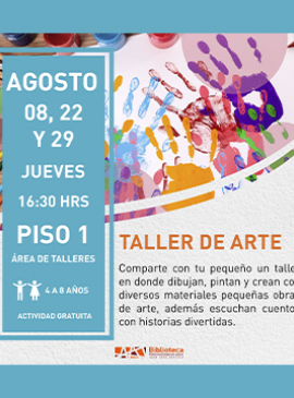 Cartel del taller de arte