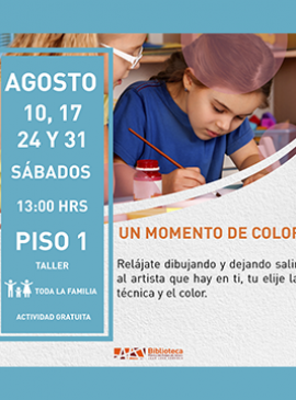 Cartel de Un momento de color Cartel de Un momento de color