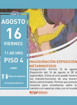 Cartel de la Inauguración de la exposición: Metamorfosis Cartel de la Inauguración de la exposición: Metamorfosis