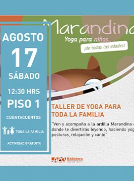 Cartel del Taller de yoga para toda la familia Cartel del Taller de yoga para toda la familia