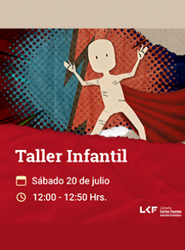 Cartel del Taller infantil. Título: Súper héroe mi gran YO