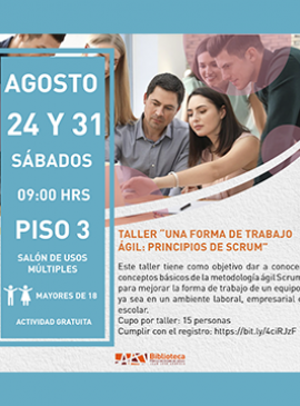 Cartel del Taller: Una forma de trabajo ágil: Principios de scrum Cartel del Taller: Una forma de trabajo ágil: Principios de scrum