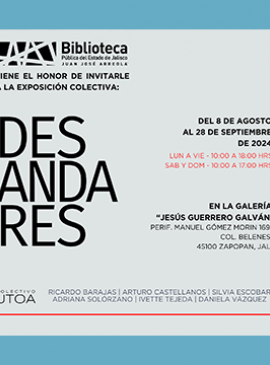 Cartel de la Exposición colectiva: Desandares Cartel de la Exposición colectiva: Desandares