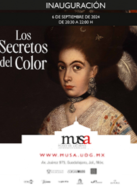 Cartel de la Inauguración de la exposición: Los secretos del color Cartel de la Inauguración de la exposición: Los secretos del color