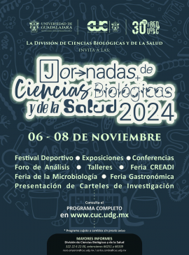 Cartel de las Jornadas de Ciencias Biológicas y de la Salud 2024 Cartel de las Jornadas de Ciencias Biológicas y de la Salud 2024
