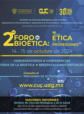 Cartel del 2do. Foro de Bioética "La ética en las profesiones"