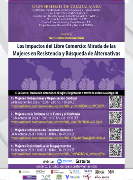 Cartel del Seminario Internacional: Los impactos del libre comercio Cartel del Seminario Internacional: Los impactos del libre comercio