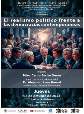 Cartel El realismo político frente a las democracias contemporáneas