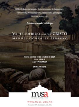 Cartel con información de la Presentación del catálogo: Yo he sufrido más que Cristo