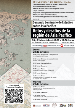 Cartel del Segundo Seminario de Estudios sobre Asia Pacífico Cartel del Segundo Seminario de Estudios sobre Asia Pacífico