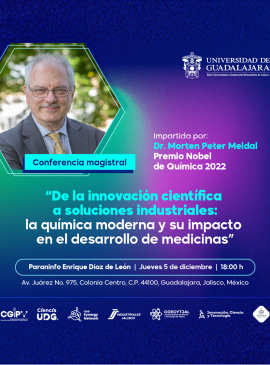Cartel de la Conferencia magistral: De la innovación científica a soluciones industriales Cartel de la Conferencia magistral: De la innovación científica a soluciones industriales