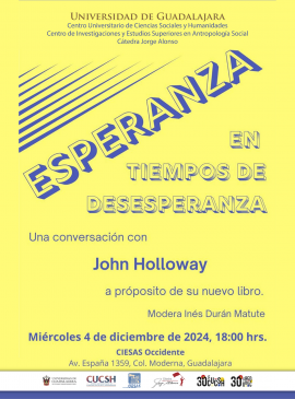 Cartel de la Conversación: Esperanza en tiempos de desesperanza Cartel de la Conversación: Esperanza en tiempos de desesperanza
