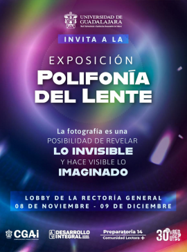 Cartel de la Exposición Polifonía de la lente Cartel de la Exposición Polifonía de la lente