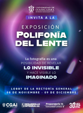 Cartel de la Exposición Polifonía de la lente