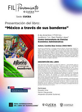 Cartel de la Presentación del libro: México a través de sus banderas