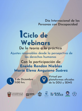 Cartel del 1 Ciclo de Webinars "De la teoría a la práctica"