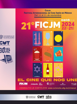 Cartel del 21° Festival Internacional de Cine Judío en México