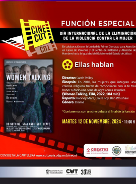 Cartel del Cine debate por el Día Internacional de la Eliminación de la Violencia Contra la Mujer