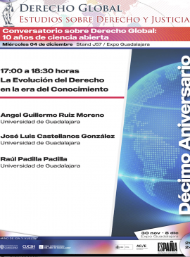 Cartel del Conversatorio: La Evolución del Derecho en la era del Conocimiento Cartel del Conversatorio: La Evolución del Derecho en la era del Conocimiento