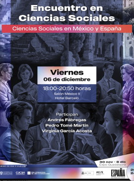 Cartel del Encuentro de Ciencias Sociales "Ciencias Sociales en México y España"