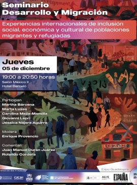 Cartel del Seminario Desarrollo y Migración