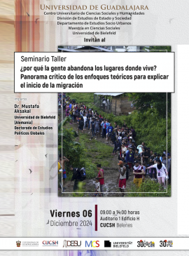 Cartel del Seminario-Taller: ¿Por qué la gente abandona los lugares donde vive?