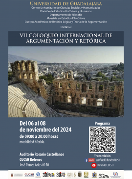 Cartel del VII Coloquio Internacional de Argumentación y Retórica