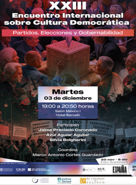 Cartel del XXIII Encuentro Internacional sobre Cultura Democrática