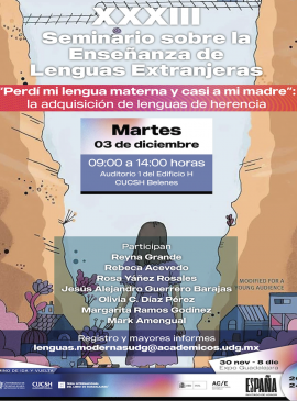 Cartel del XXXIII Seminario sobre la Enseñanza de Lenguas Extranjeras Cartel del XXXIII Seminario sobre la Enseñanza de Lenguas Extranjeras
