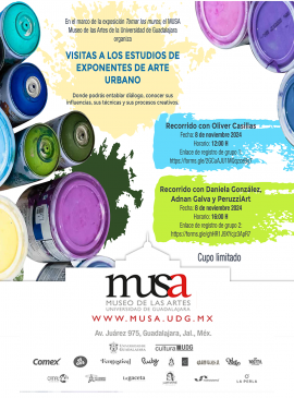 Cartel de las Visitas a los estudios de exponentes de arte urbano