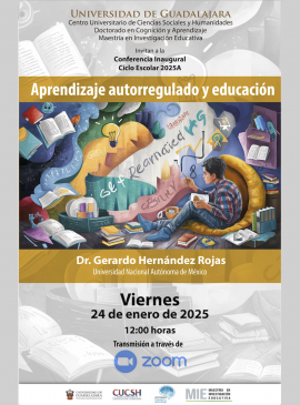 Cartel de la conferencia: Aprendizaje autorregulado y educación