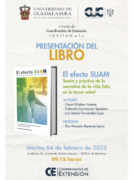 Cartel de la Presentación del libro: El efecto SUAM