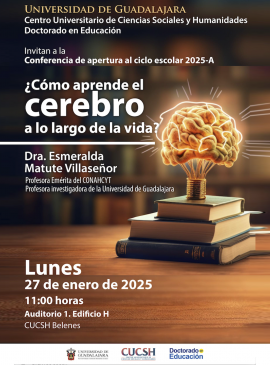 Cartel de la Conferencia: ¿Cómo aprende el cerebro a lo largo de la vida?