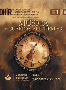 Cartel de OHIR programa 1: Música de cuerdas en el tiempo