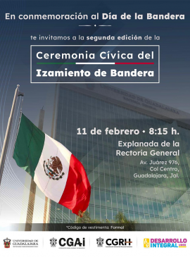 Cartel de la Ceremonia cívica del izamiento de bandera, segunda edición