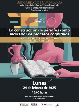 Cartel de la Conferencia: La construcción de párrafos como indicador de procesos cognitivos