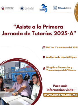 Cartel de la Primera Jornada de Tutorías 2025-A