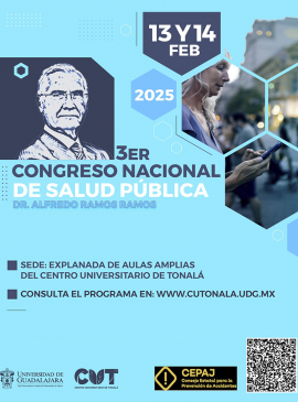 Cartel del 3er Congreso Nacional de Salud Pública "Dr. Alfredo Ramos"