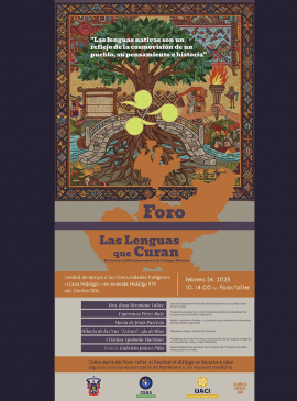 Cartel de las Foro: Las lenguas que curan