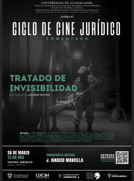 Cartel de la Proyección de la película: Tratado de invisibilidad