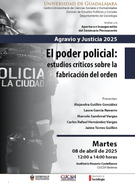 Cartel de la Apertura e inauguración del Seminario Permanente Agravio y Justicia 2025 Cartel de la Apertura e inauguración del Seminario Permanente Agravio y Justicia 2025