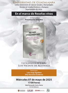 Cartel de la Presentación del libro: No hay otro paraíso Cartel de la Presentación del libro: No hay otro paraíso