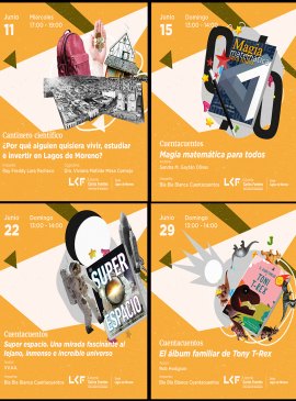 Cartel de la Programación del mes de JUNIO de la Librería Carlos Fuentes, sede Lagos de Moreno