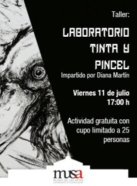 Cartel del Taller: Laboratorio de Tinta y Pincel Cartel del Taller: Laboratorio de Tinta y Pincel