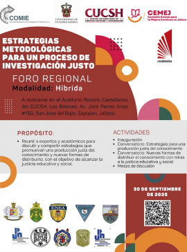 Cartel del Foro regional: Estrategias metodológicas para un proceso de investigación justo"