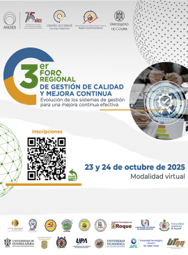 Cartel del 3er Foro Regional de la Red de Gestión de Calidad y Mejora Continua