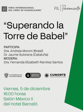 Cartel de FIL Pensamiento "Superando la Torre de Babel"